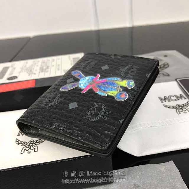 MCM錢包 原單 8014 兔子款兩折錢包 3D絲印圖案 MCM女短錢包 MCM零錢包  mdmc1332